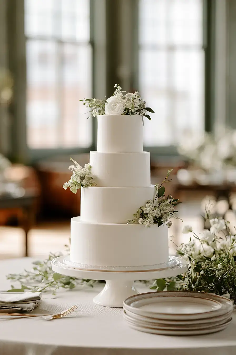 15 minimal bridal cake style 1
