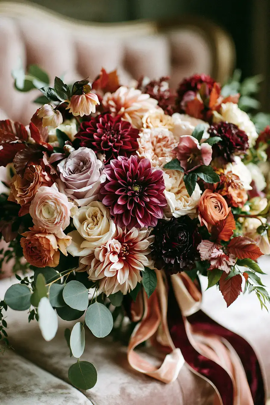 16 elegant autumn bridal bouquets 1