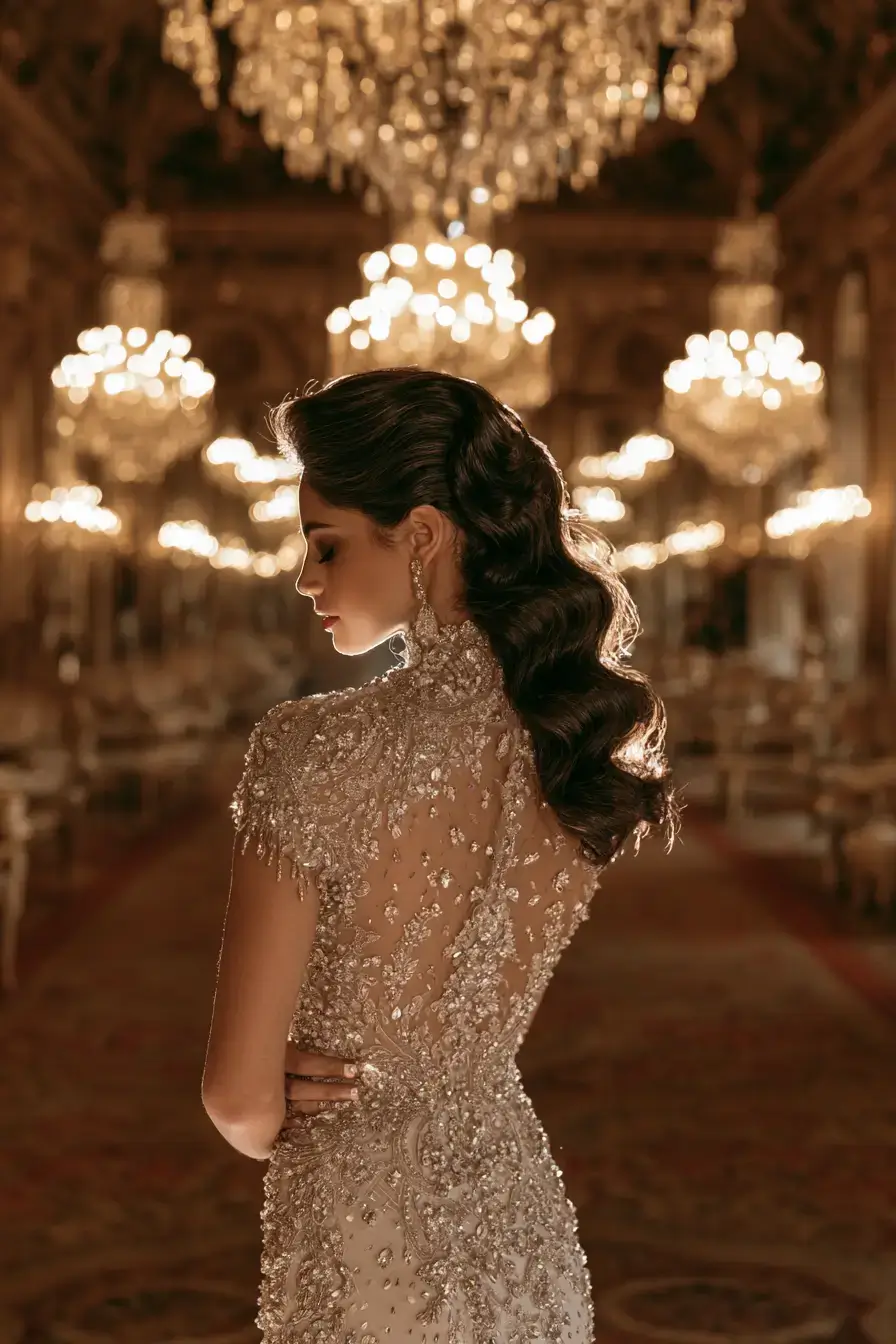 17 glamorous vintage bridal waves 1