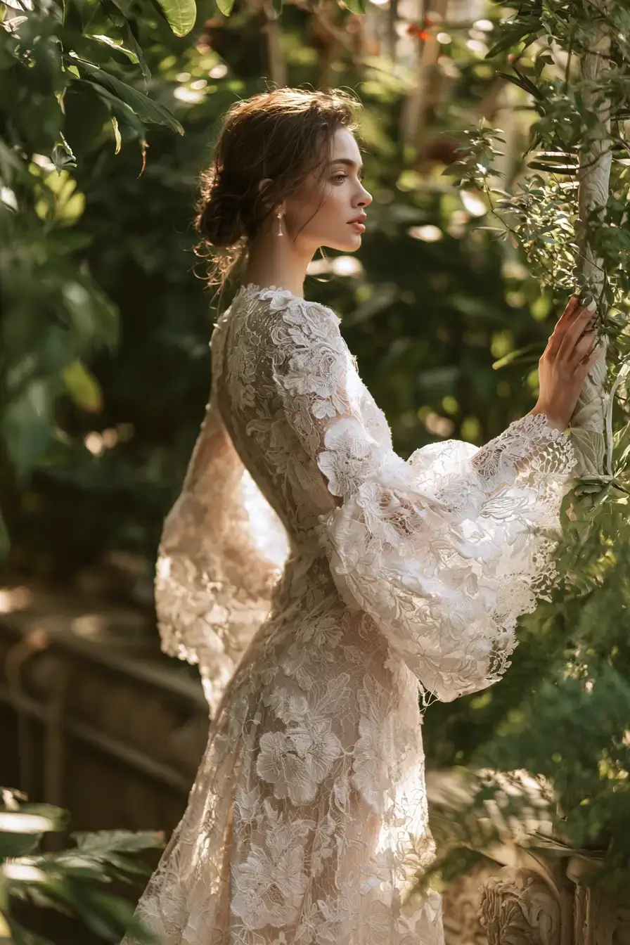 18 elegant lace bridal looks 1