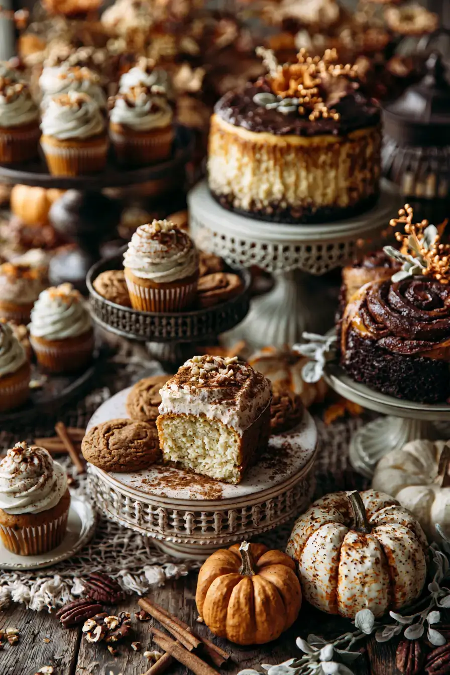 18 pumpkin spice dessert table 1