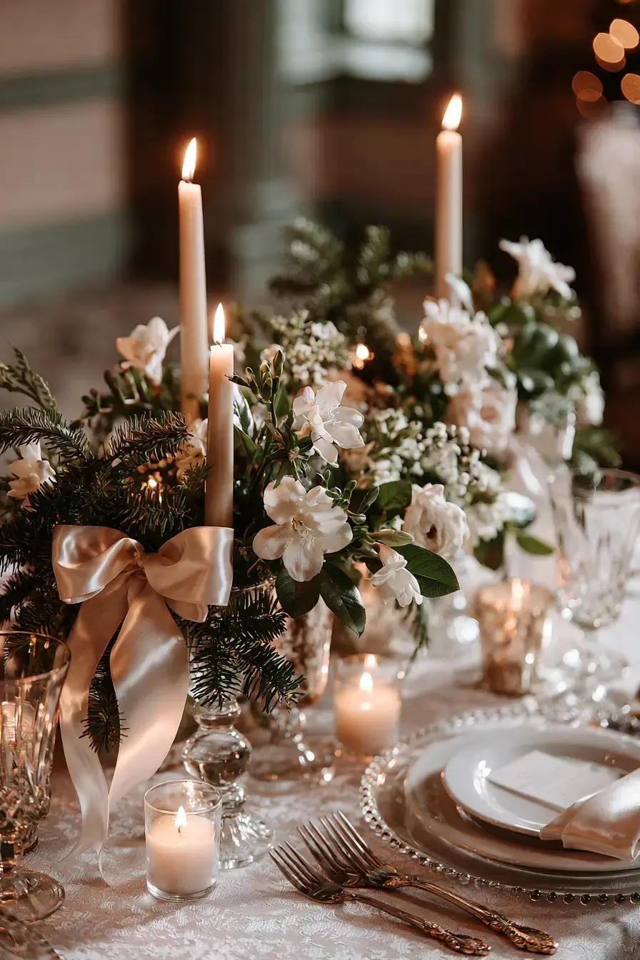 18 ribbon inspired christmas centerpieces 1