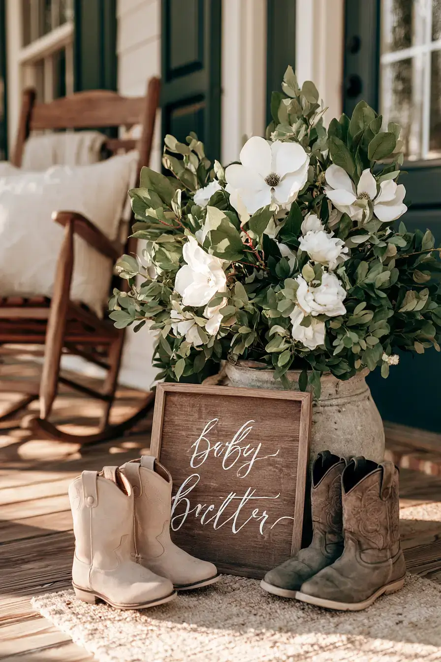 18 rustic farmhouse baby announcement 1