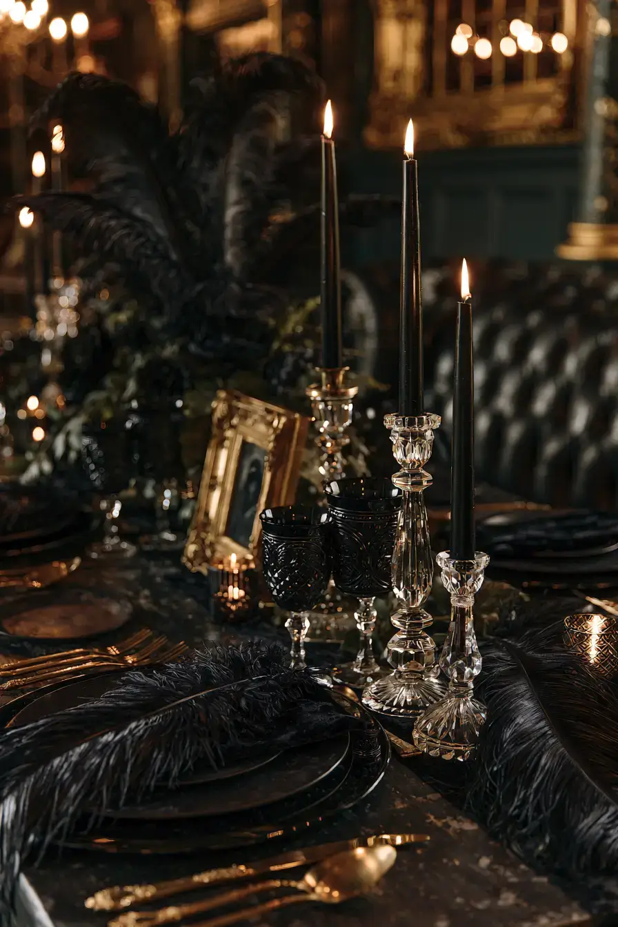 18 stylish raven wedding details 1