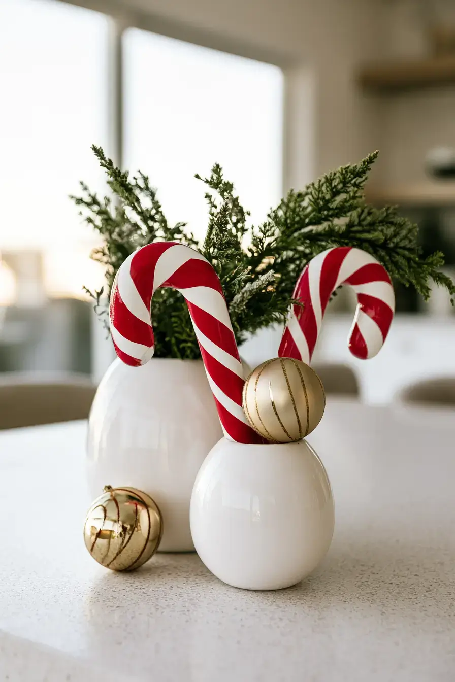 27 Candy Cane Centerpiece Ideas for Cozy Holiday Gatherings 19 target holiday table decorating 1