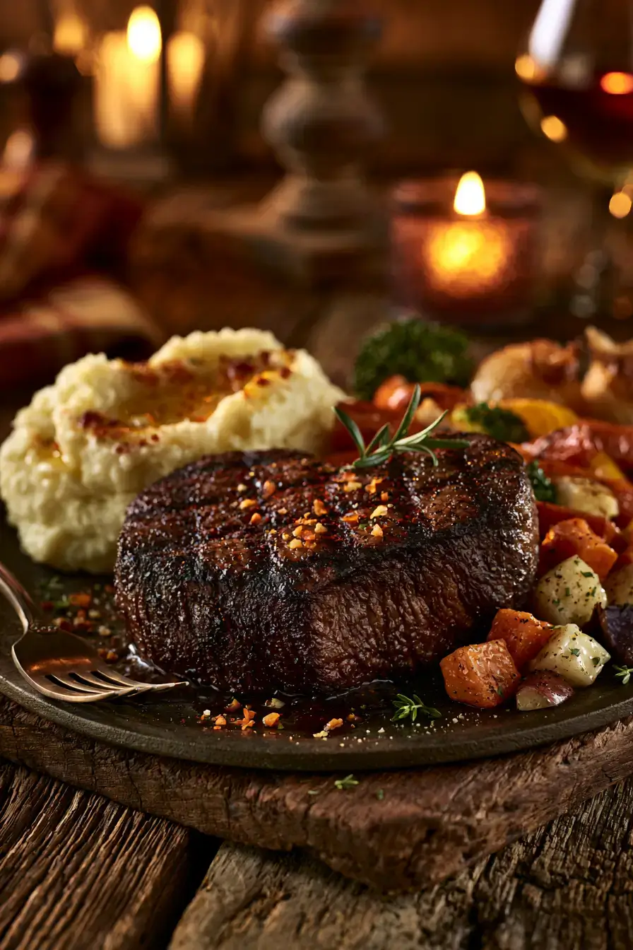 27 Romantic Dinner Ideas for the Perfect Candlelit Evening 2 longhorn steakhouse inspired romantic steak night 1