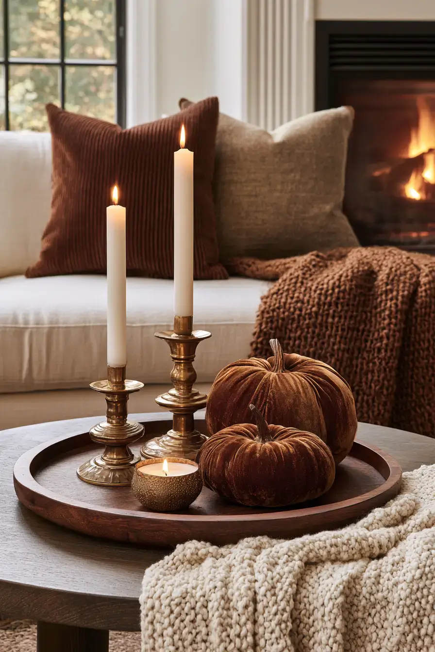 20 elegant velvet pumpkin decorating ideas 1