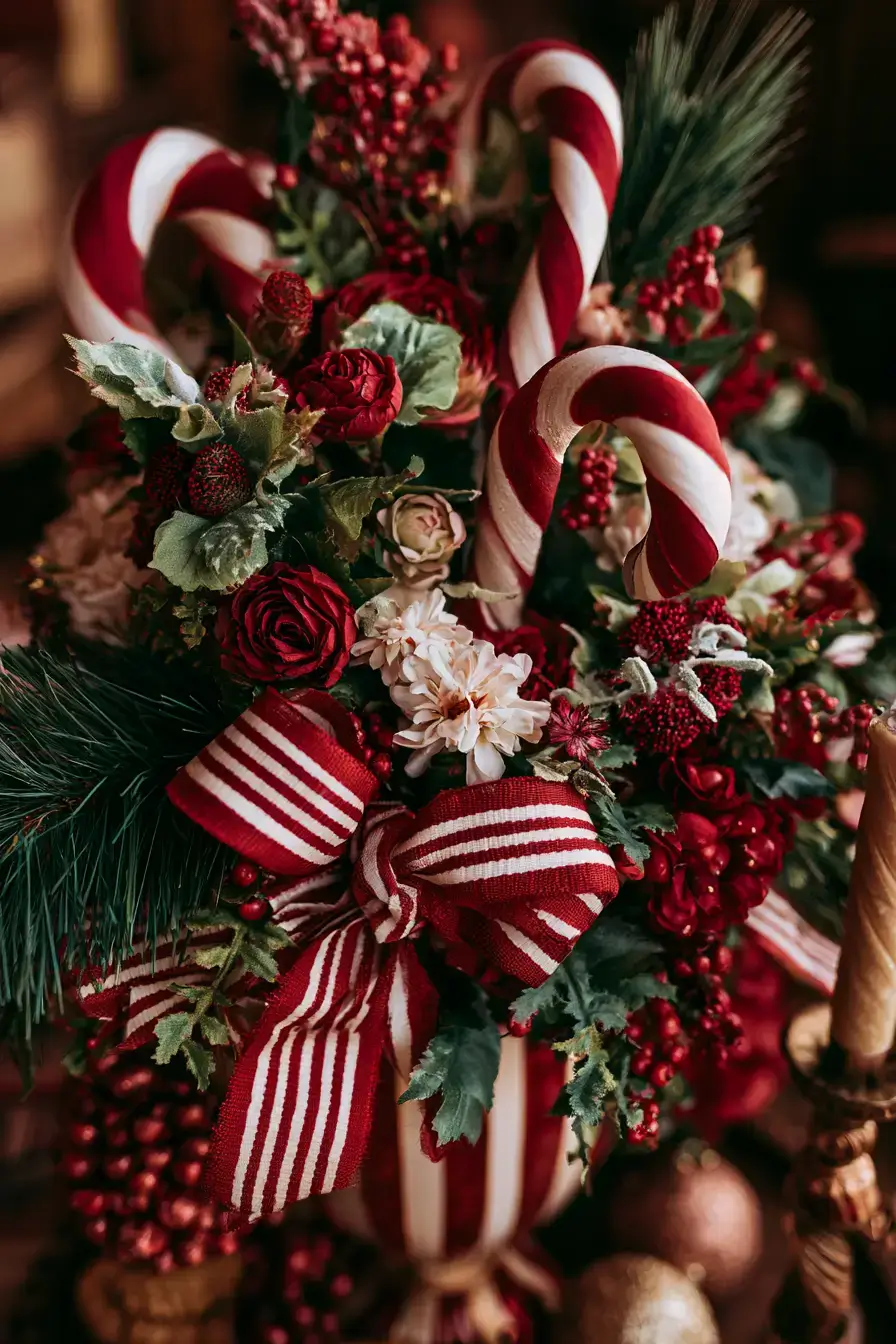 27 Candy Cane Centerpiece Ideas for Cozy Holiday Gatherings 20 michaels holiday craft decor 1