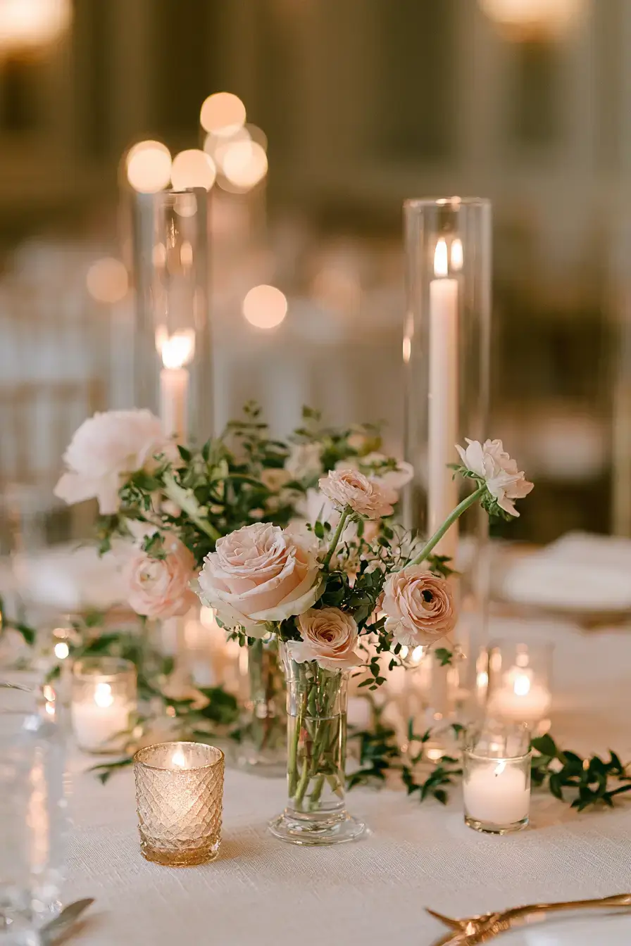 27 Bud Vase Wedding Centerpiece Ideas for Elegant Receptions 20 romantic wedding vase inspiration 1