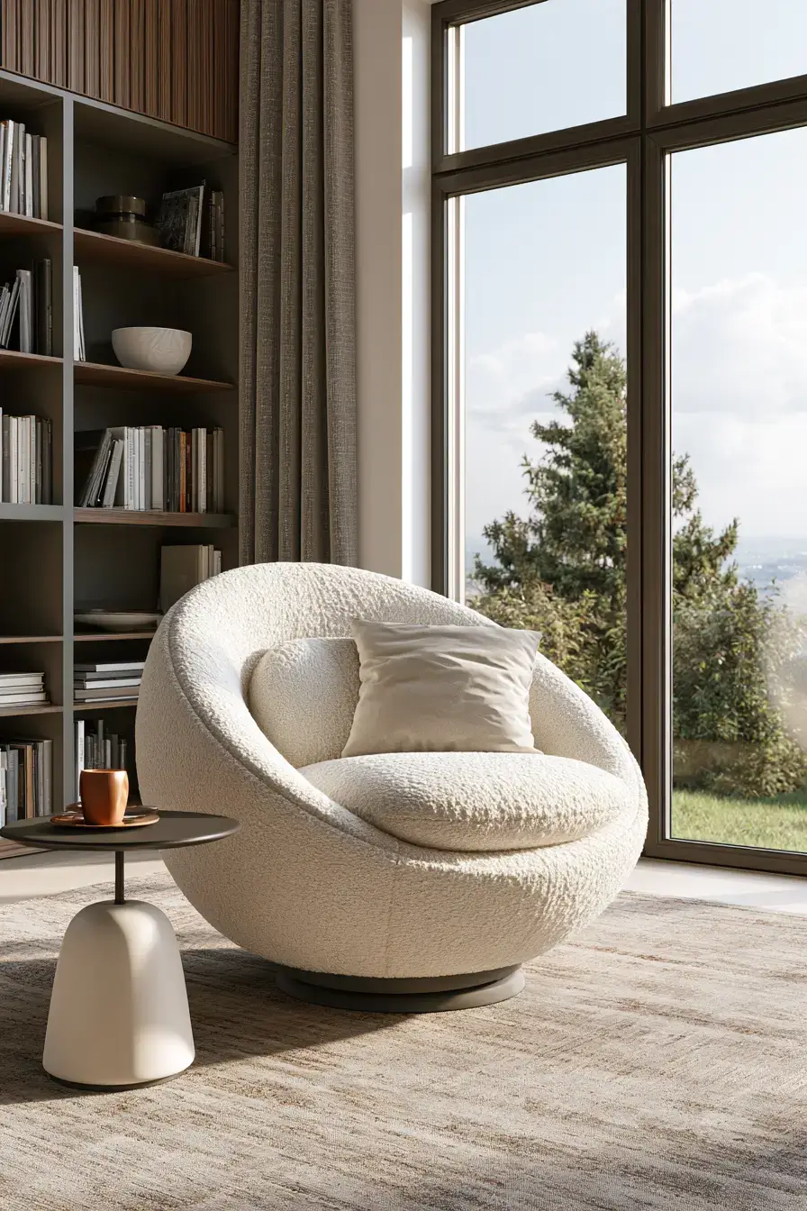 27 Reading Chair Ideas to Make Your Home Feel Extra Cozy 20 swivel seating for cozy corners 1