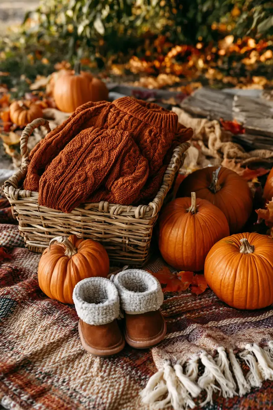 21 cozy fall pregnancy reveal 1