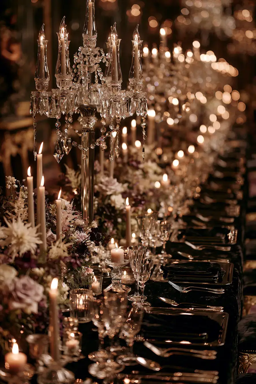 21 crystal candle centerpiece ideas 1