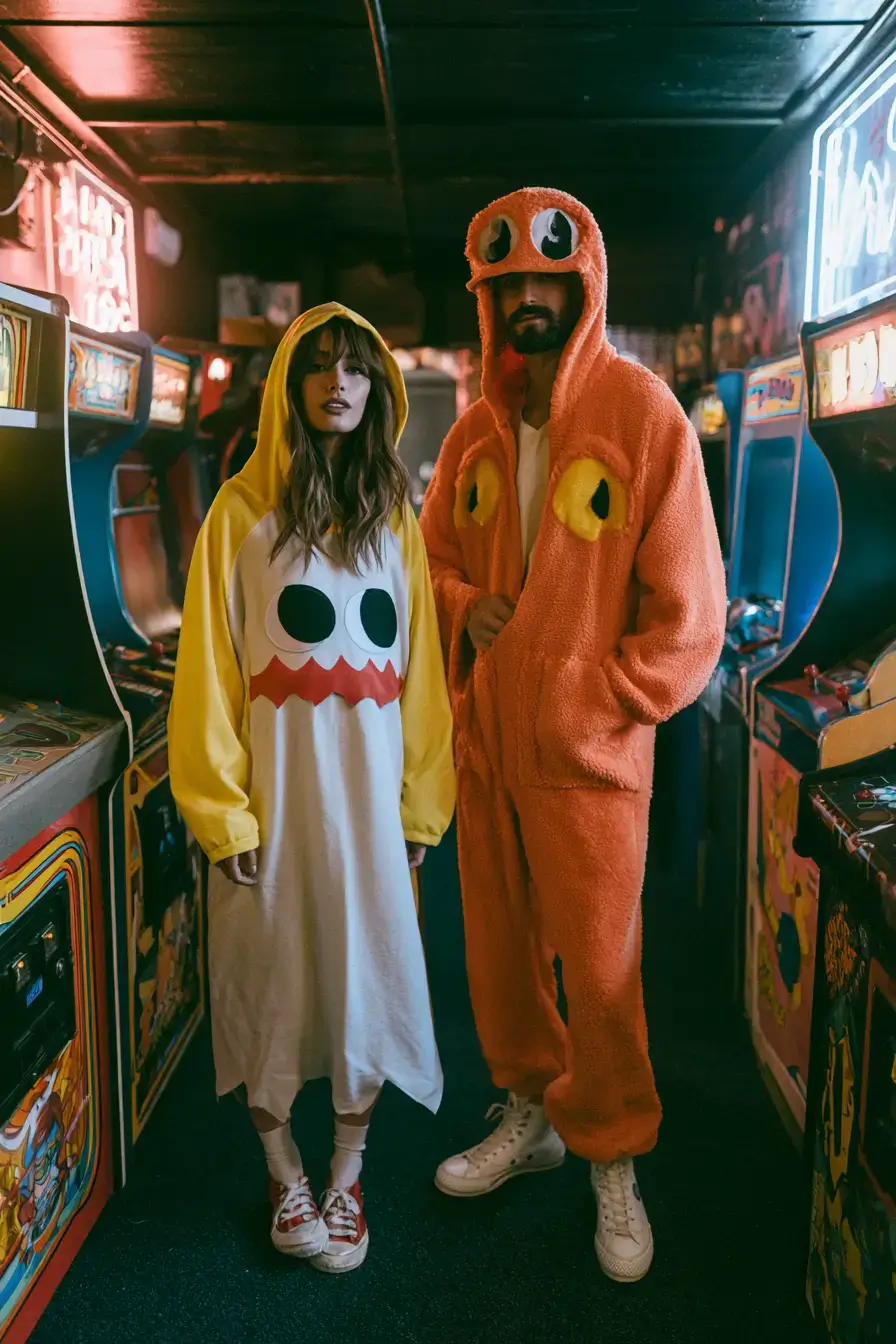 21 pacman ghost couple costumes 1