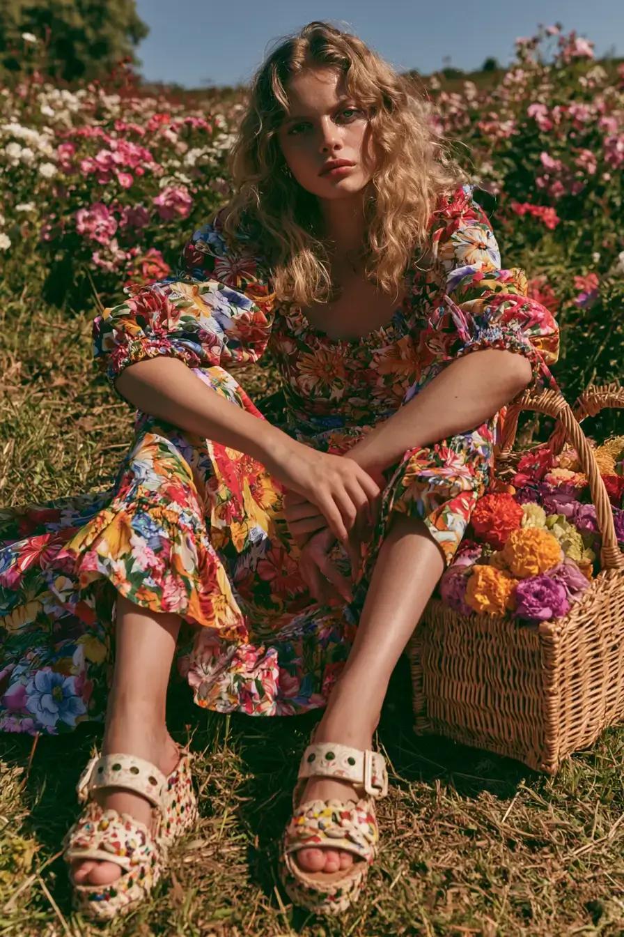 27 Gorgeous Summer Outfit Ideas for Every Style 22 floral dress favorites 1