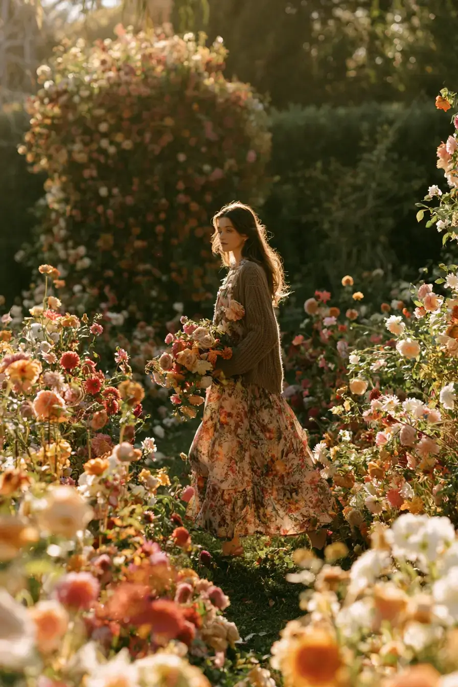 22 pretty floral midi celebration dresses 1