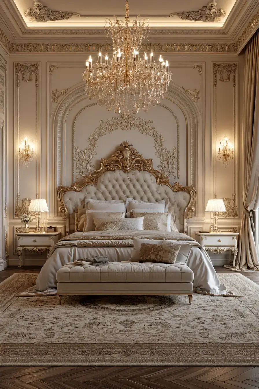 27 Fantasy Royal Bedroom Inspirations For Elegant Living 22 royal crown bedroom inspiration 1