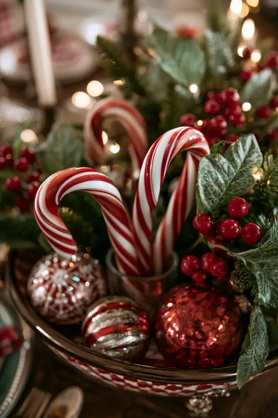 27 Candy Cane Centerpiece Ideas for Cozy Holiday Gatherings 23 hallmark christmas decorating inspiration 1