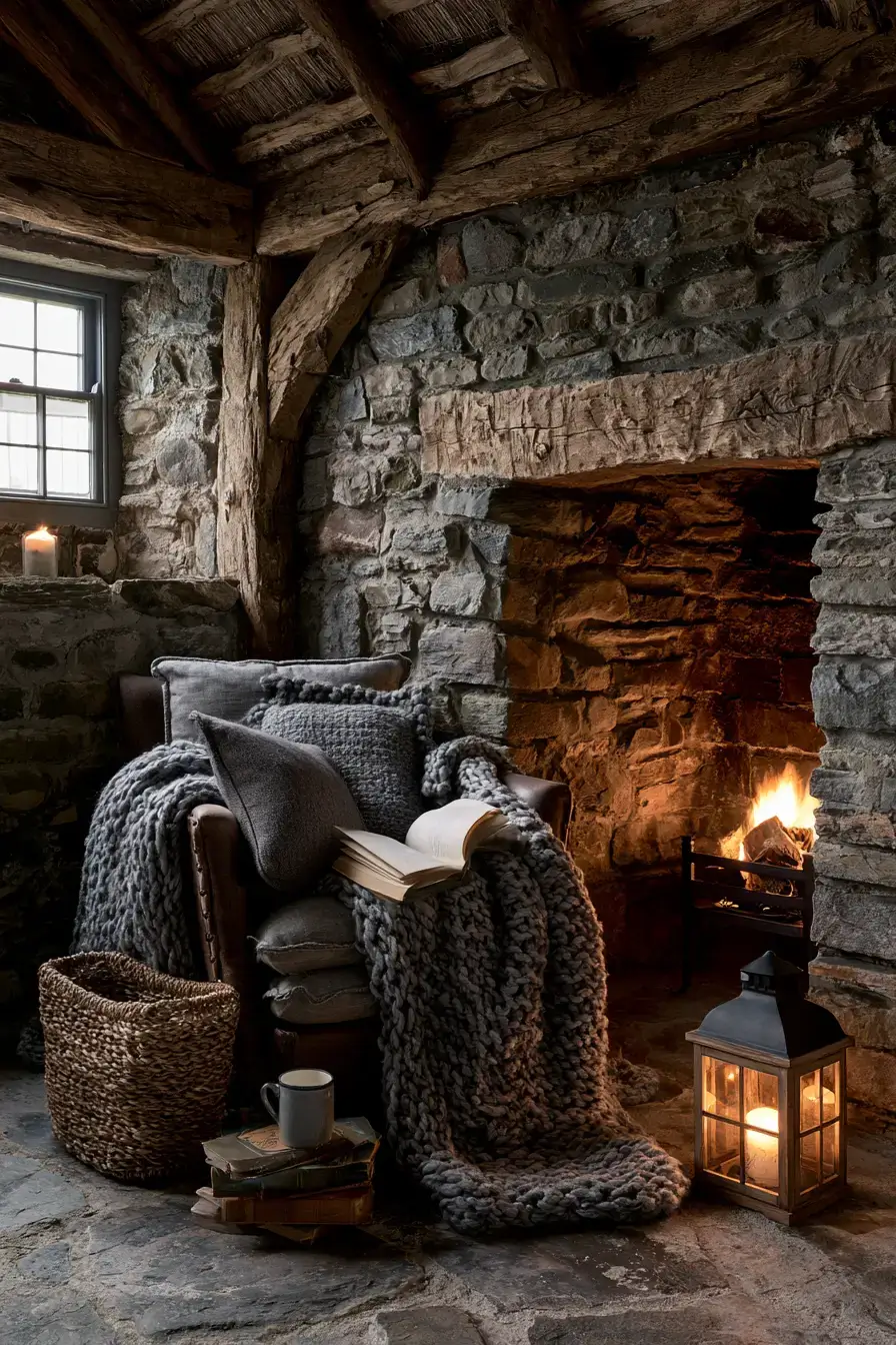 27 Reading Chair Ideas to Make Your Home Feel Extra Cozy 23 rustic reading retreat inspiration 1