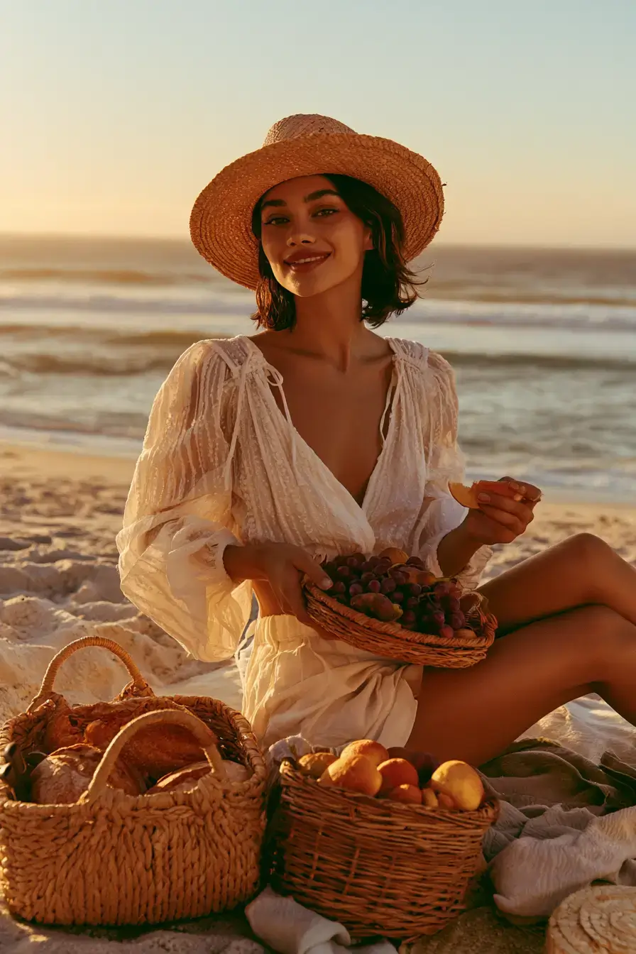 27 Gorgeous Summer Outfit Ideas for Every Style 24 beach picnic inspiration 1