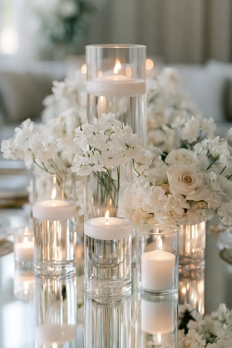 27 Bud Vase Wedding Centerpiece Ideas for Elegant Receptions 24 glass wedding vase inspiration 1