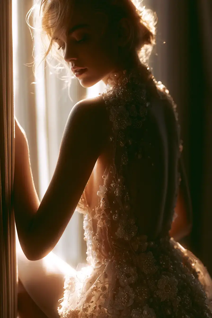 27 Fashionable Mini Wedding Dresses That Redefine Bridal Style 26 romantic pearl embellished bridal dresses 1
