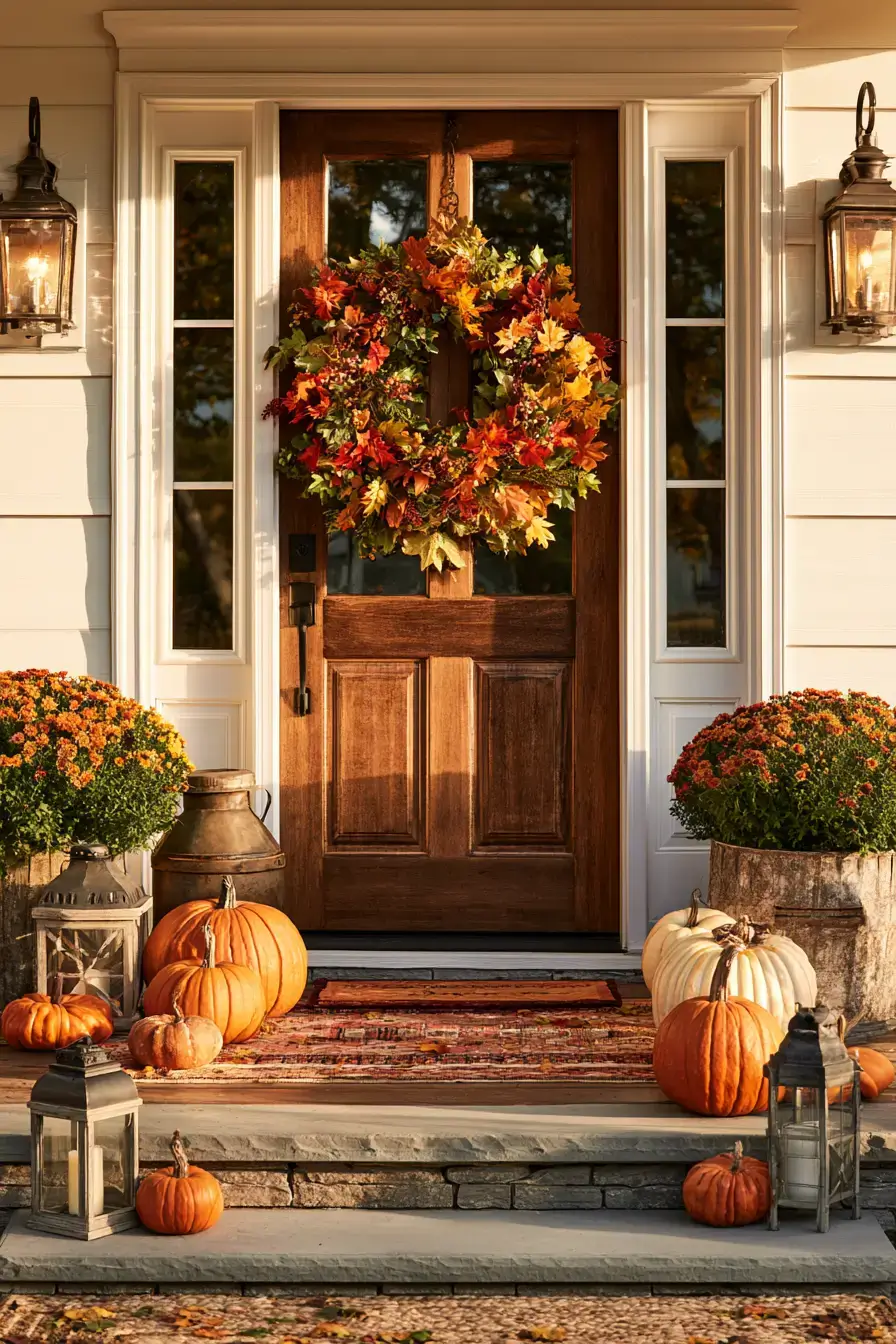 3 beautiful autumn wreath decorating ideas 1