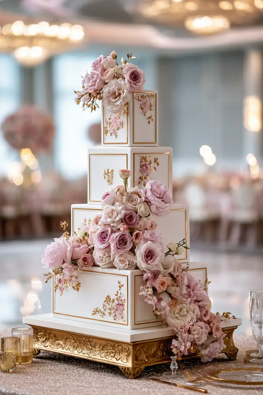 5 elegant romantic wedding cake 1