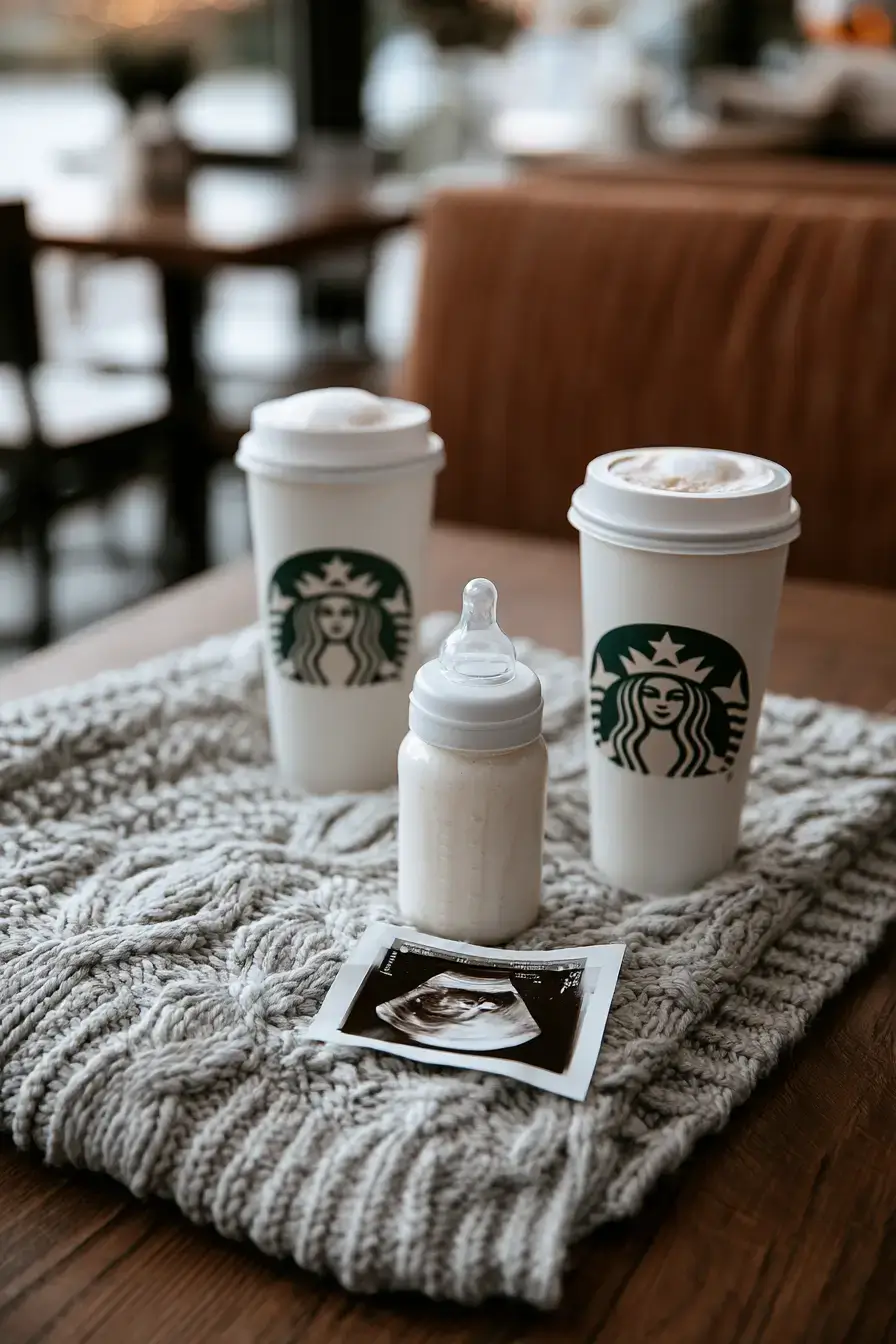 6 coffee theme baby reveal 1