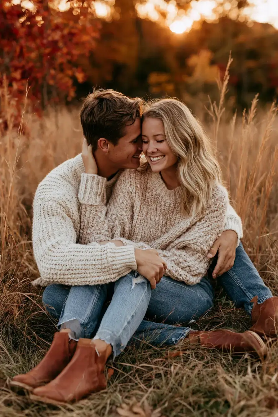 27 Stunning Fall Engagement Outfit Ideas for Picture Perfect Photos 6 madewell cozy denim looks 1