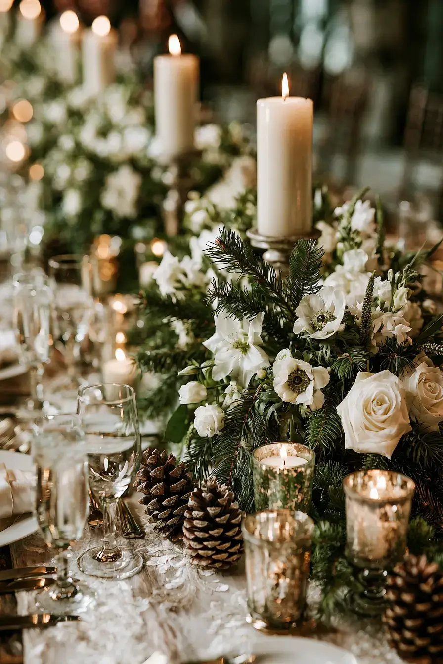 7 full greenery holiday centerpieces 1