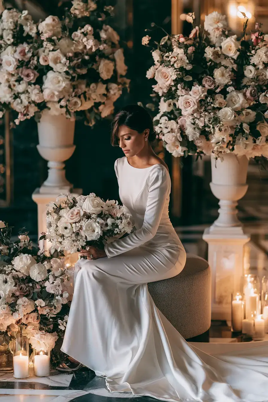27 Breathtaking Satin Wedding Dresses with Sleeves for Classic Elegance 8 maggie sottero bridal elegance 1