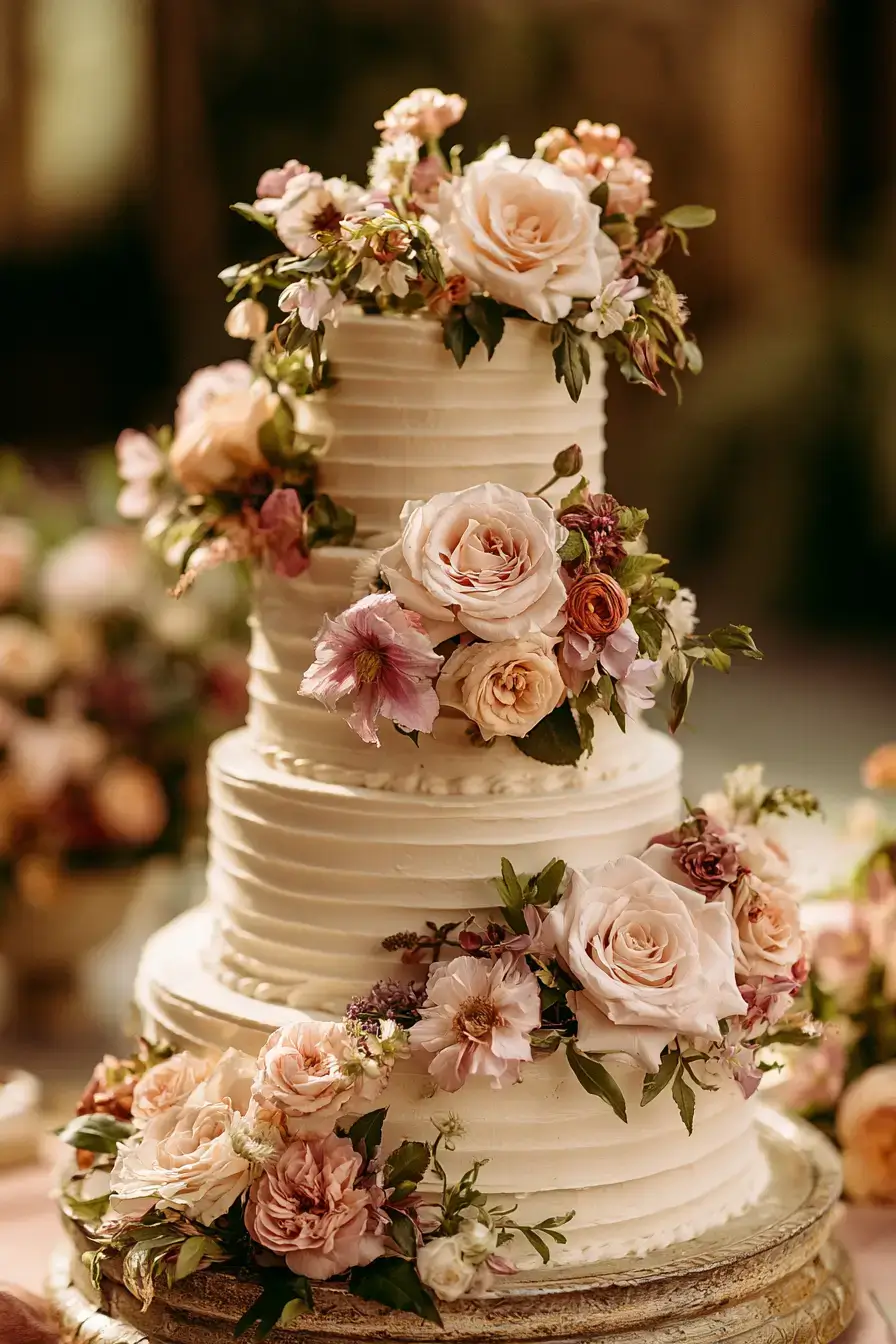 9 elegant fresh flower cake 1