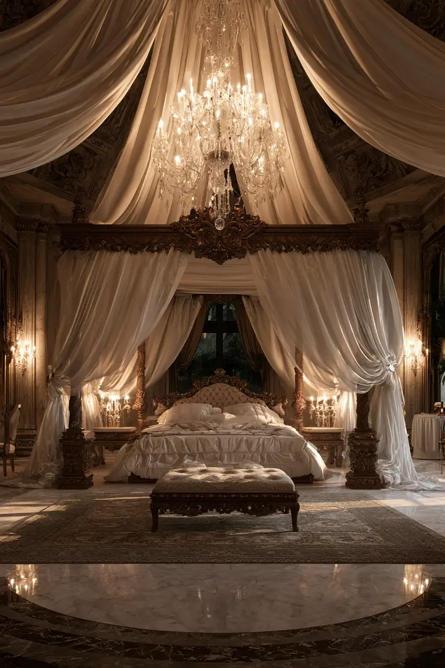 27 Fantasy Royal Bedroom Inspirations For Elegant Living 9 enchanting canopy bed retreat 1