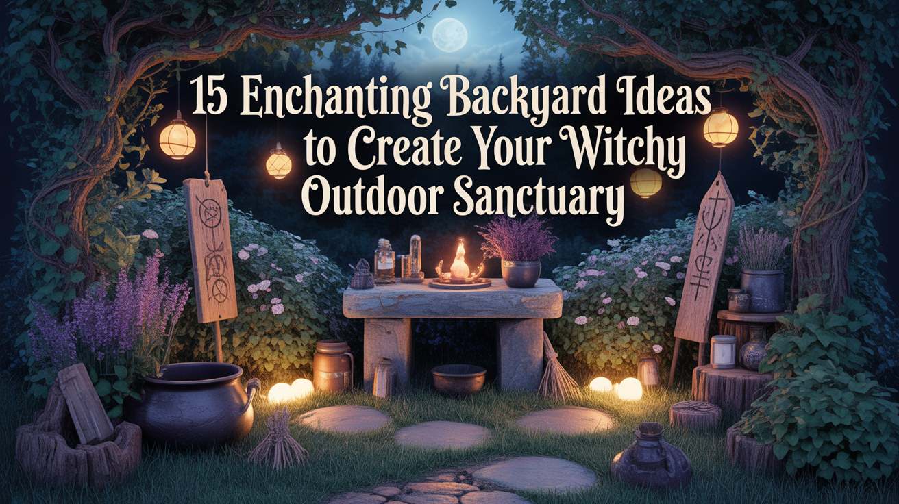15 Enchanting Backyard Ideas to Create Your Witchy Outdoor Sanctuary