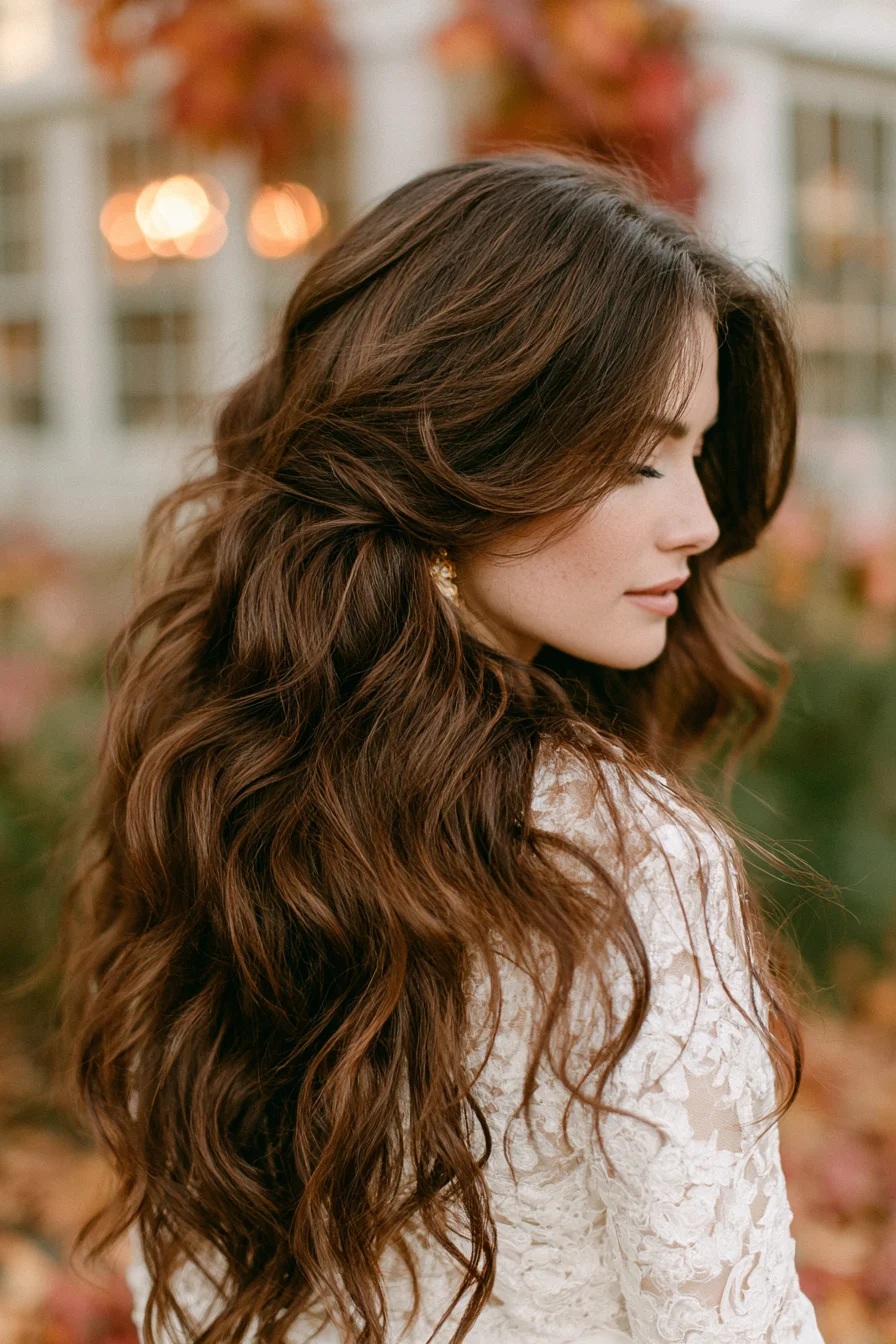 1 enchanting autumn bridal waves 1