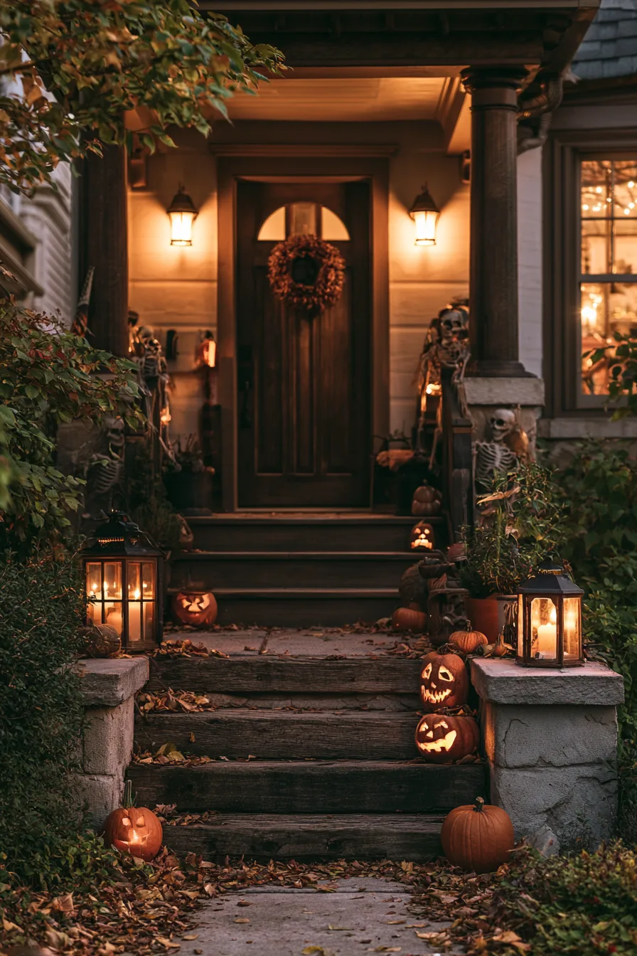 27 Budget Friendly Outdoor Halloween Decor Ideas 1 home depot skeleton yard spectacle 1