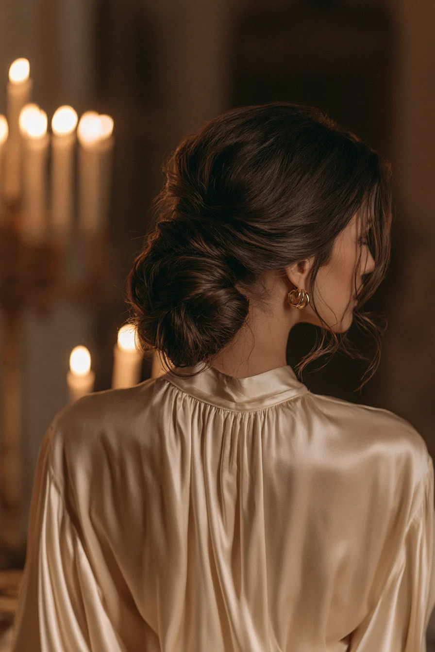 27 Cozy Hairstyles For Comfy Chic Style 10 graceful low bun twist 1