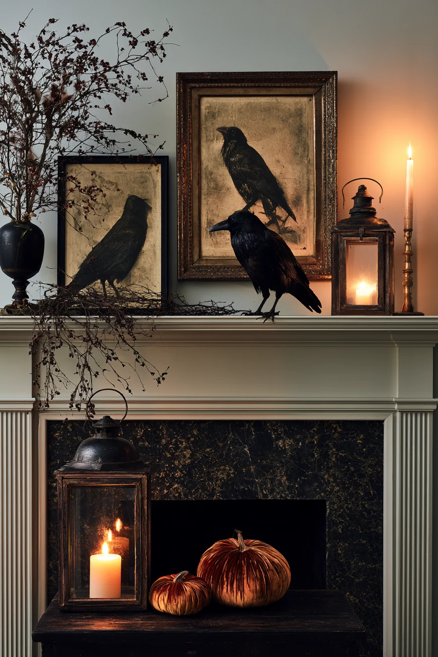 10 mysterious raven mantle display 1