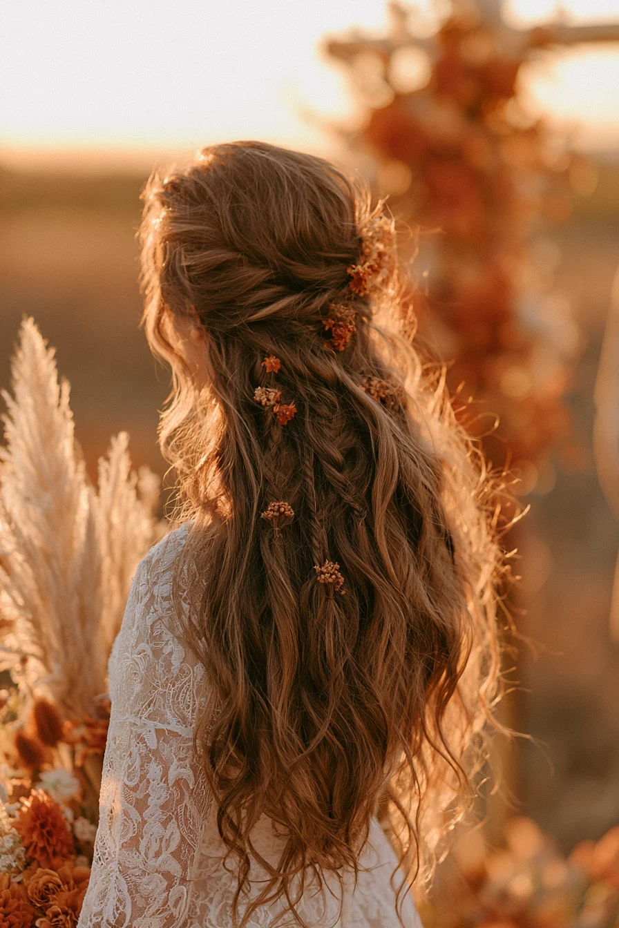 11 bohemian braided bridal waves 1