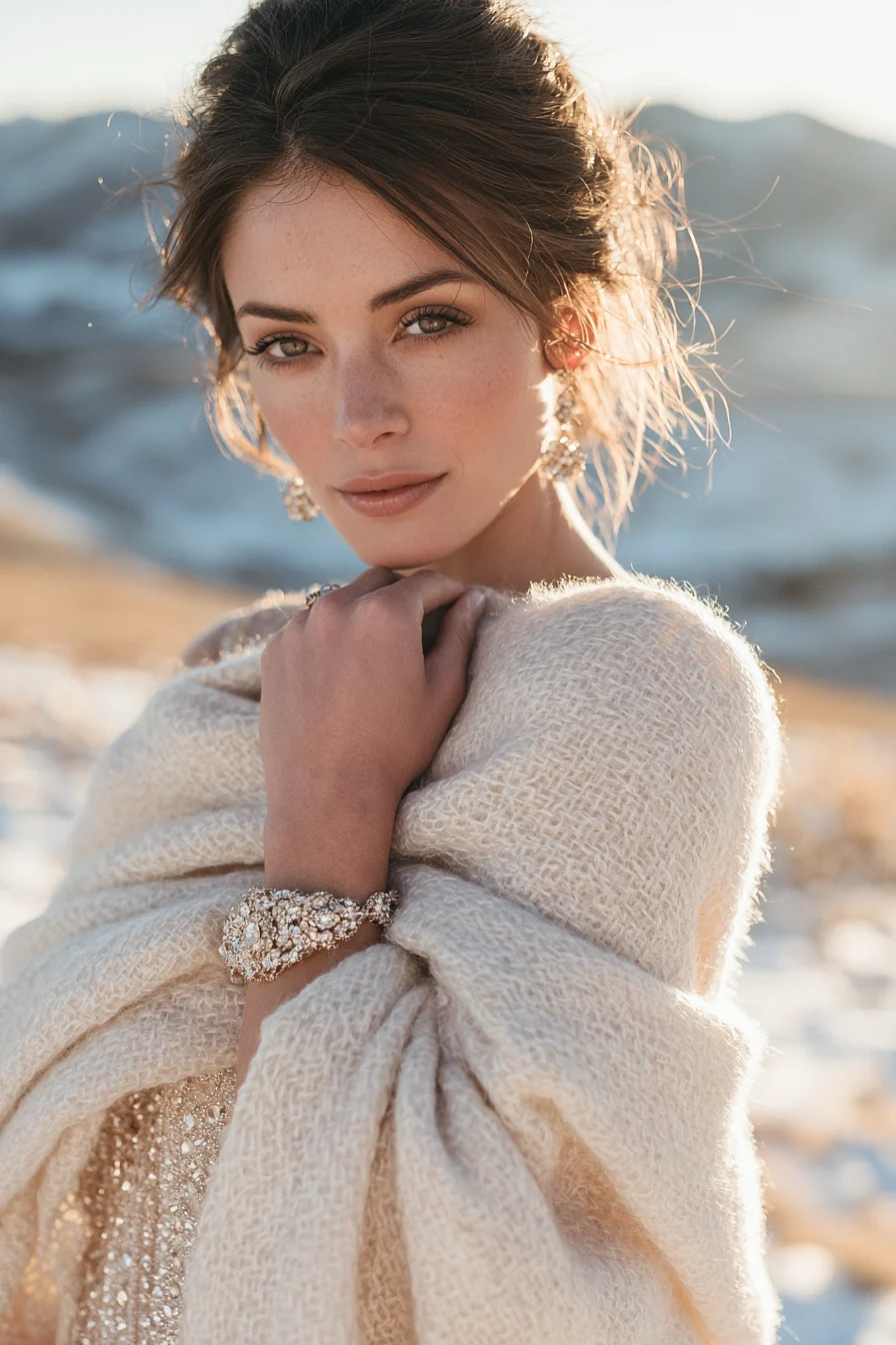 27 Cozy Winter Wedding Ideas For Dream Weddings 11 cashmere inspired wedding comfort 1