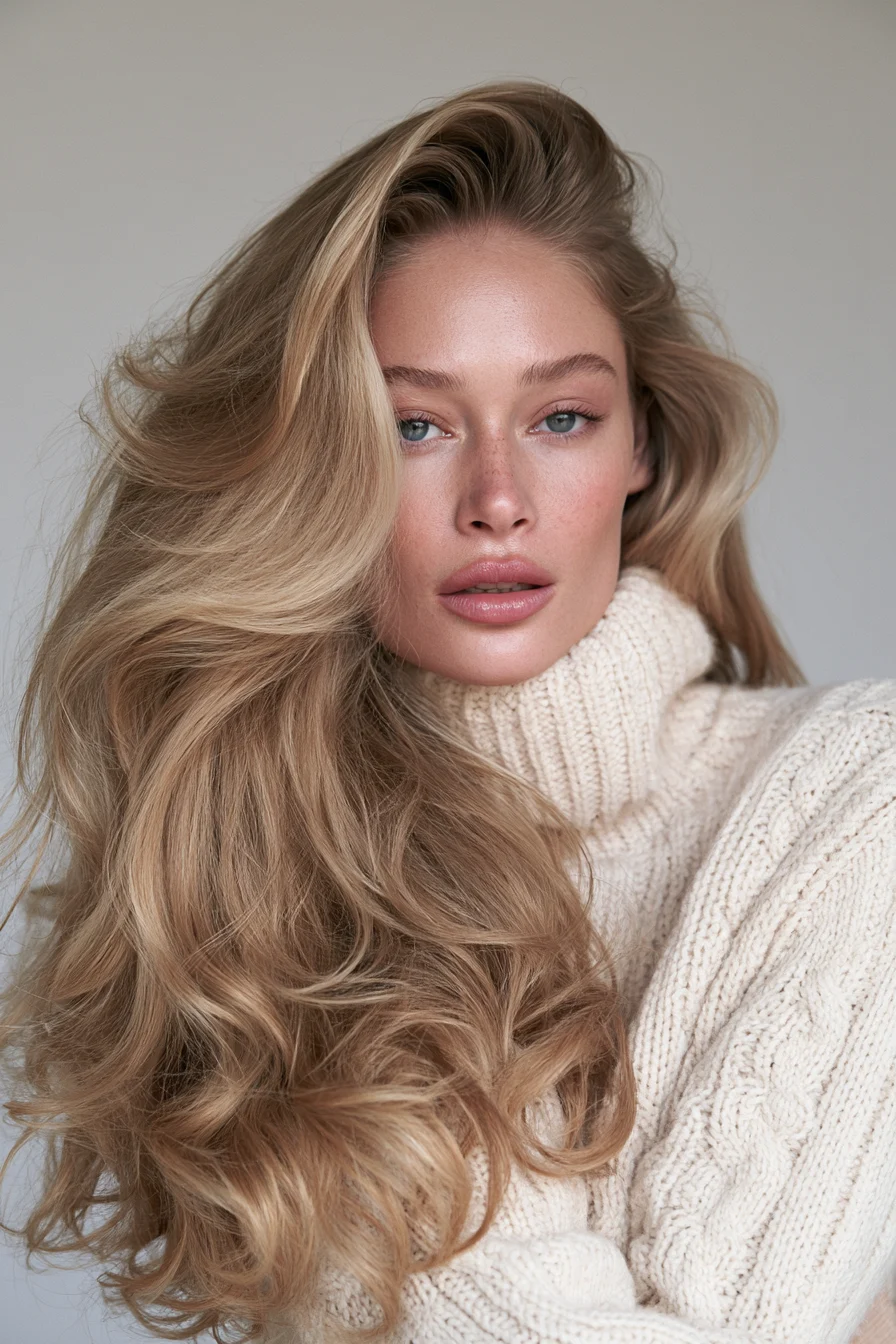 27 Cozy Hairstyles For Comfy Chic Style 11 fluffy voluminous blowout 1