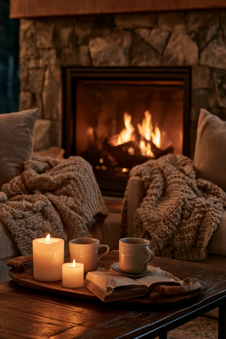12 fireplace birthday cozy gathering 1