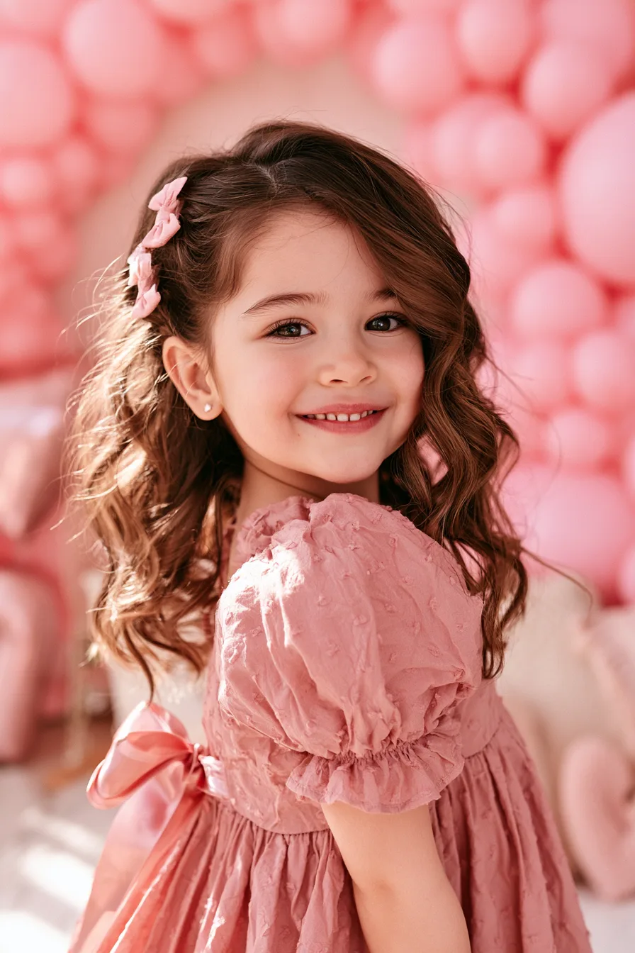 27 Magical Birthday Hairstyles for Kids 13 pretty pink birthday hair 1