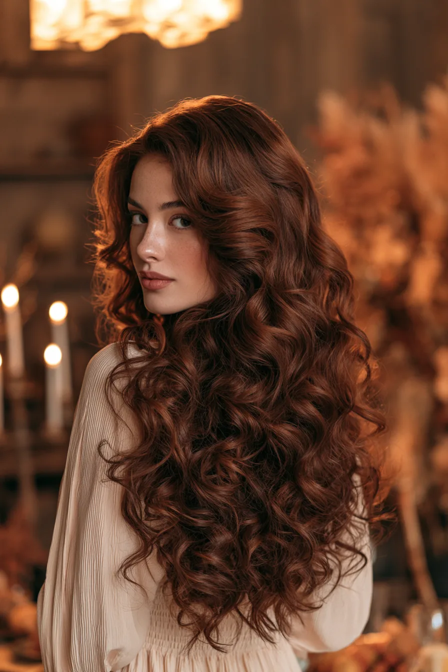 27 Chic Thanksgiving Hairstyles For Women 14 hot tools warm autumn curls 1