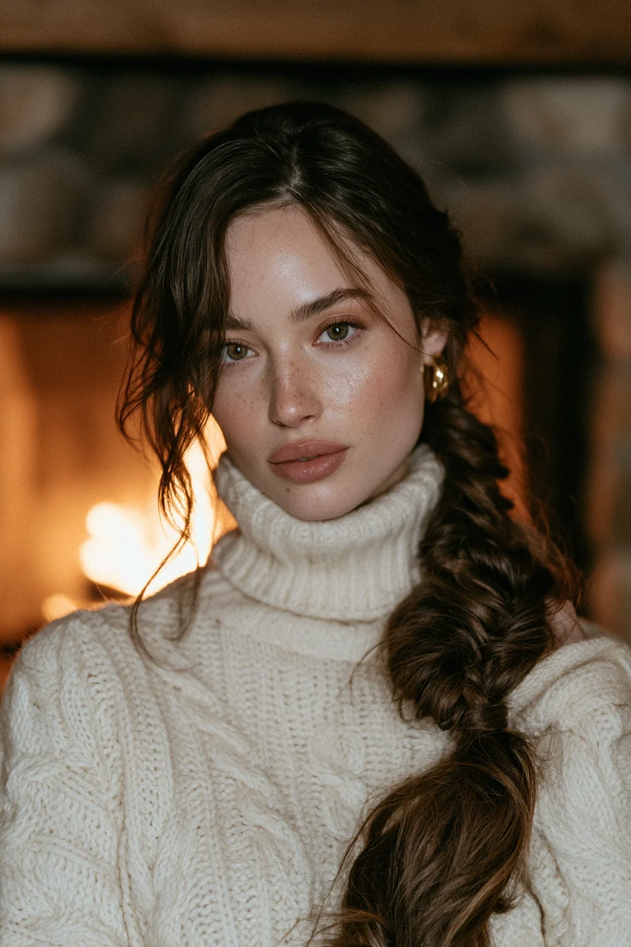 27 Cozy Hairstyles For Comfy Chic Style 14 romantic side braid style 1