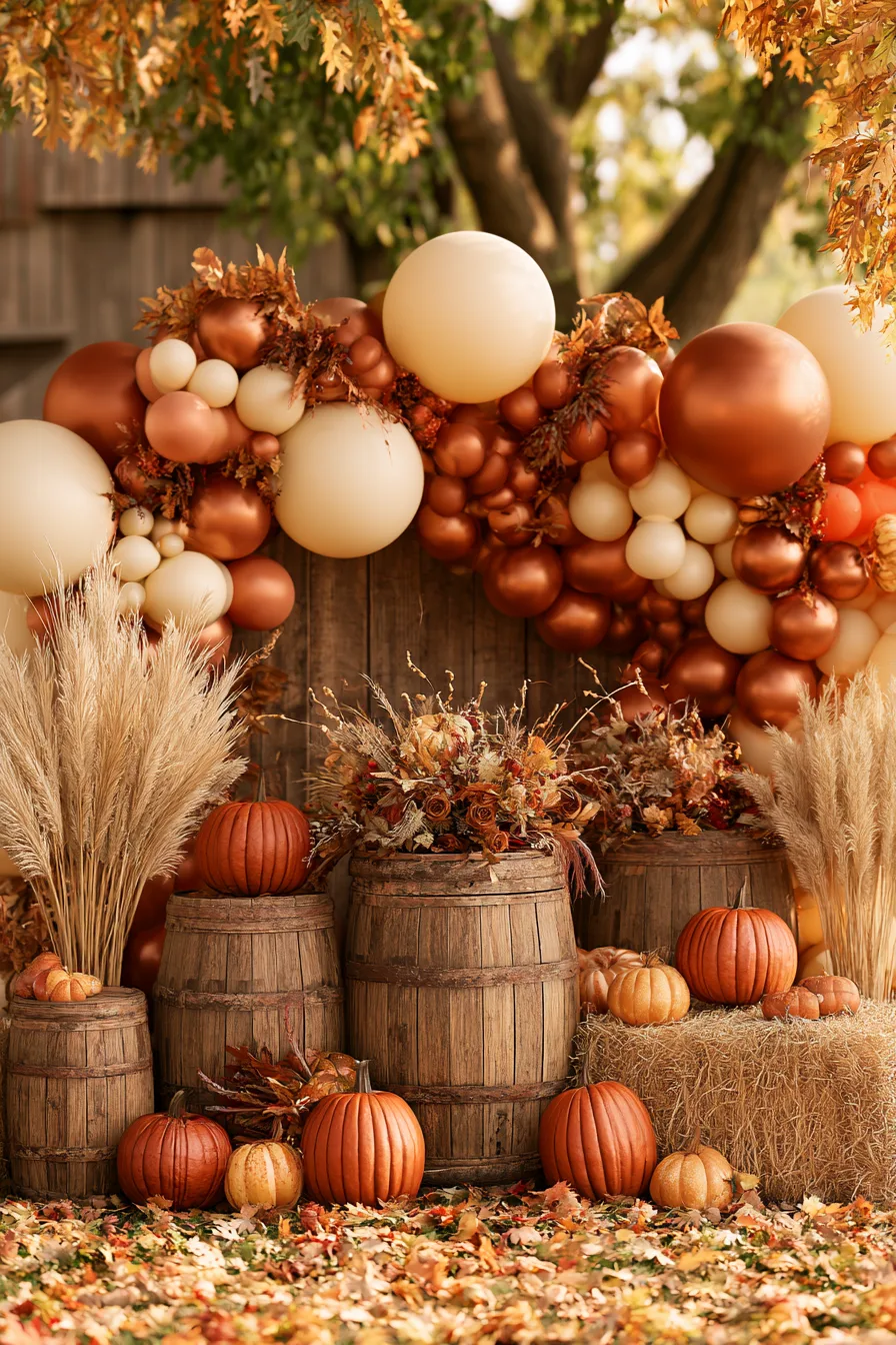 15 rustic autumn photo backdrop 1