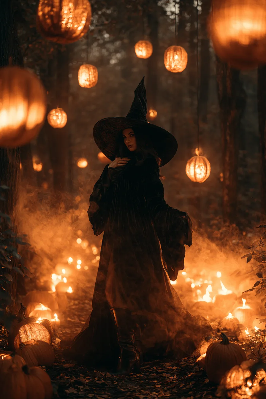 27 Black Halloween Costumes For A Spooky Look 16 enchanting midnight witch fashion 1