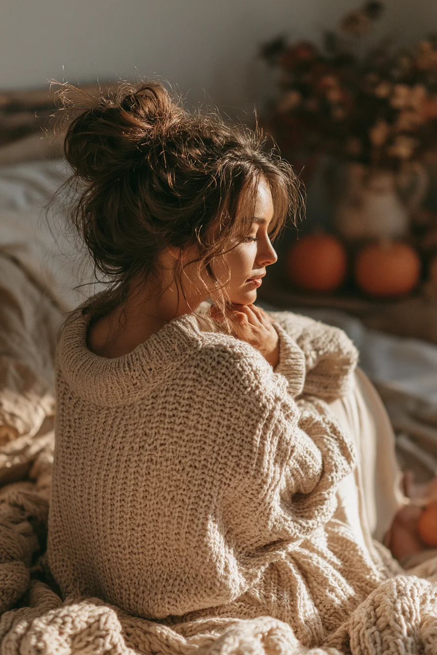 17 relaxed textured autumn bun 1