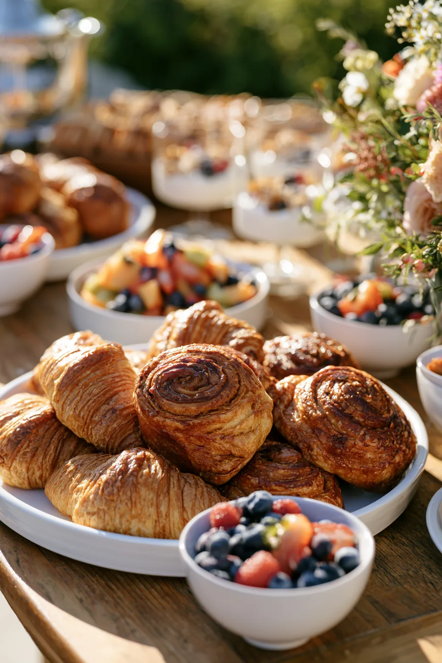 27 Modern Morning Wedding Ideas 18 tempting brunch wedding buffet 1