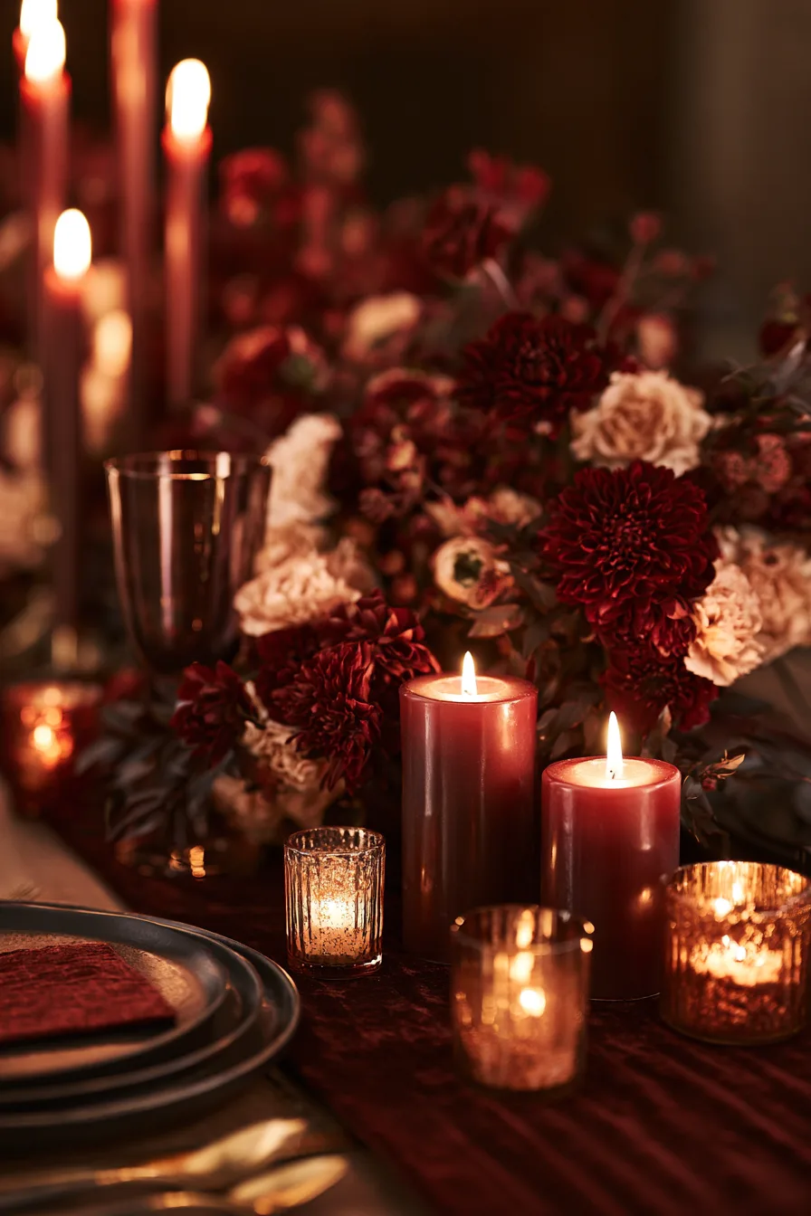 19 burgundy autumn birthday decor 1